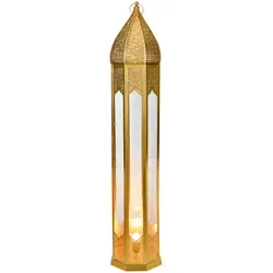 Marrakesch Orient & Mediterran Interior Stehlampe Afrar 120cm - Standleuchten, handgefertigte orientalische Stehlampe aus Metall mit warmem Licht für eine einladende Atmosphäre in jedem Raum.
