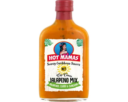 HOT MAMAS Saucen, Hot Mamas Cap Canas Jalapeno Mix Sauce angenehme Schärfe 195ml