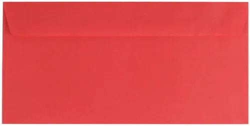 farbige Briefumschläge / Din lang / Farbe: rot 100