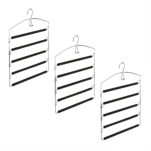 Platzsparender Hosenbügel – Mehrfachbügel rutschfest - Kleiderbügel für maximalen Stauraum, ideal für eine ordentliche Garderobe. Mit rutschfestem Design und robustem Material für lange Haltbarkeit.