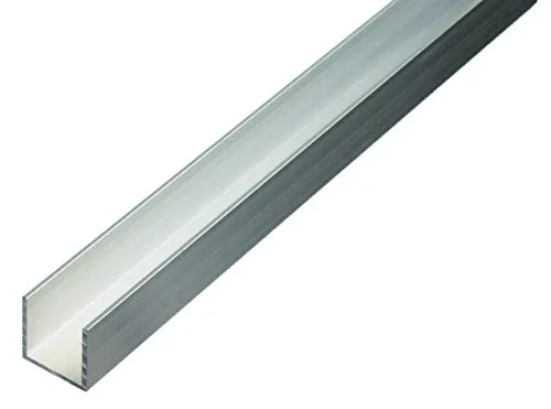 Alberts U-Profil Aluminium natur 6x6x6x1m - Metall- & Legierung-Platten, hochwertiges U-Profil aus Aluminium mit einer Länge von 1000 mm, ideal für präzise Konstruktionen und vielseitige Anwendungen.