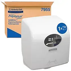 AQUARIUS Handtuchrollenspender Slimroll 7955 - Sonstige Badaccessoires mit abschließbarem Design für mehr Sicherheit und Hygiene, ideal für öffentliche Toiletten oder Büros.