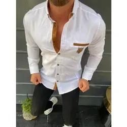 Megaman Langarmhemd Shirt Hemd Freizeithemd Business Hochzeit Klassisch Herren Hemden Stretchhemd Größe in M Weiß