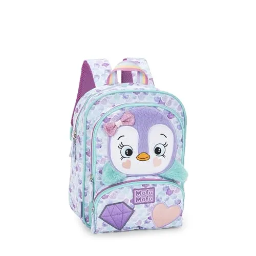 Kindergartenrucksack PINGUINO MOFUMOFU - Schulranzen für Kinder, ideal für den Kindergarten mit lustigem Pinguin-Design und praktischen Abmessungen von 23 x 30 x 10 cm.
