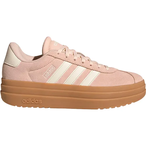 ADIDAS Damen Freizeitschuhe VL Court Bold – Trendige Plateausohle - Entdecke den adidas VL Court Bold Schuh mit niedrigem Schnitt und stylischer Plateausohle. Das Leder-Obermaterial und die Gummiaußensohle bieten optimalen Komfort und Langlebigkeit für deinen Alltag.