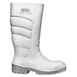 Sir Safety System MB2711K138 "Pu-Boot" Stiefel – Weiß, Größe 38 - Robuste Stiefel mit flüssigkeits- und säureresistenter Oberflächenbeschichtung. Ideal für anspruchsvolle Umgebungen und niedrige Temperaturen, ausgestattet mit rutschfester Sohle für sicheren Halt.