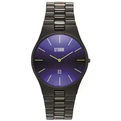Storm London SLIM-X XL SLATE BLUE 47159-SL-B Herrenarmbanduhr - Herrenuhren mit flachem, leichtem Design aus Edelstahl, wasserdicht bis 5 ATM und stilvollem blauen Ziffernblatt. Die perfekte Kombination aus Eleganz und Funktionalität.