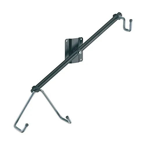 K&M 16295 E-Gitarren-Wandhalter Schwarz - Halter für einzelne Gitarren & Bässe mit 360° verstellbarem Auflagebügel für optimale Präsentation. Aus pulverbeschichtetem Stahl, schützt Ihre Gitarre vor Kratzern und Beschädigungen.
