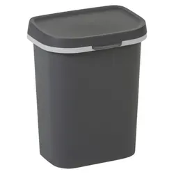Curver Mistral Abfallbehälter flach 10l anthrazit - Praktische Lösung für Ihr Zuhause - Der Curver Mistral Abfallbehälter mit 10 Litern Volumen in elegantem Anthrazit ist ideal für enge Räume. Robustes Material und modernes Design machen ihn zur perfekten Wahl für Küche, Büro oder Badezimmer.