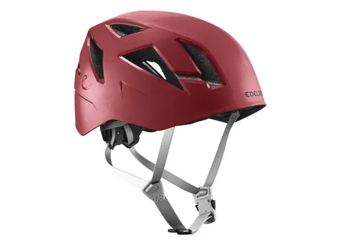 Edelrid Zodiac II Kletterhelm vinered (207) 55-61 - Leichter Hybridhelm für Kletterer, mit optimalem Aufprallschutz und individuellem Wing Fit-System für besten Tragekomfort. Ideal für Bergsteigen und Klettersteige.