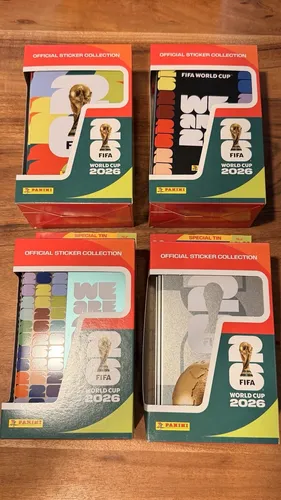 Panini FIFA WM 2026 Mega-Dose mit 16 Aufkleber-Tüten - Erleben Sie das Sammelvergnügen mit der Panini FIFA WM 2026 Mega-Dose! Enthält 16 Tüten mit offiziellen Aufklebern. Die hochwertige Metalldose ist ideal zur Aufbewahrung Ihrer Sammlung und perfekt für Fans und Sammler.