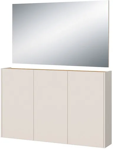 GERMANIA Garderoben-Set GW-Libbiano (2-St) – Mehrzweckschrank & Spiegel - Praktisches Garderoben-Set mit Schuhschrank und Spiegel in modernem Design. Ideal für schmale Flure und mit kratzfester Oberfläche. Für eine stilvolle und platzsparende Aufbewahrung.