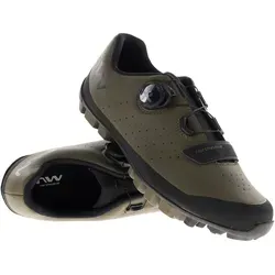 Northwave Hammer Plus Herren Gravelschuhe - Oliv Dunkelgrün 42 - Fahrradschuhe für Herren, mit optimaler Dämpfung und rutschfester Sohle für ein sicheres Fahrgefühl auf jedem Terrain.