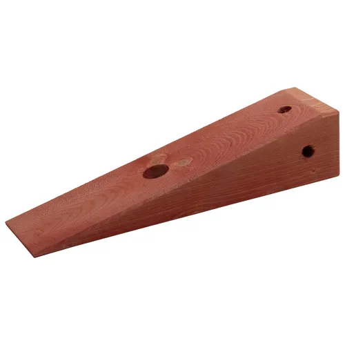 Dönges Rüstholz EGS, rot lasiert Holzkeil 10 x 12 x 45 cm - Robuster Holzkeil für vielseitige Anwendungen, ideal für präzises Arbeiten. Gewicht: 1.100 g, Artikelnummer: JD5510T22902, Verpackungseinheit: 1