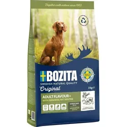 Bozita Original Adult Flavour Plus mit Rentier 3kg - Hochwertiges Trockenfutter für adulte Hunde, reich an schmackhaftem Rentierfleisch und ideal für ausgewogene Ernährung.