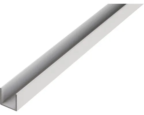 Alberts U-Profil Aluminium natur 8x8x8x1m 475659 - Hochwertiges U-Profil aus Aluminium, ideal für vielseitige Anwendungen im Bau. Robuste Konstruktion mit einer Länge von 1000 mm für Stabilität und Langlebigkeit.