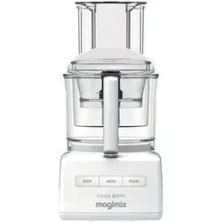 Magimix Küchenmaschine Compact 5200 XL Weiß + Würfel-Set - Küchenmaschine mit 1100 Watt, 3,6-Liter-Schüssel und vielseitigem Zubehör für kreative Kochabenteuer. Ideal für Hobbyköche, die professionell kochen möchten.