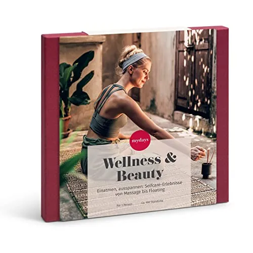 mydays Geschenkbox Wellness & Beauty, Erlebnisse an 176 Standorten, Erlebnis-Gutschein für 1 Person