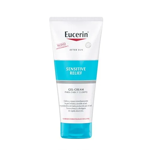 Eucerin Aftersun Gel-Cream Sensitive Relief 200ml - After Sun-Pflege mit erfrischender Gel-Creme, spendet intensive Feuchtigkeit und beruhigt empfindliche Haut nach dem Sonnenbad.