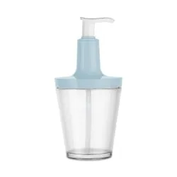 koziol - ideas for friends GmbH Koziol Seifenspender FLOW, 250 ml, Unweltfreundlicher Spender aus recyceltem Material, Farbe: blau 1406126