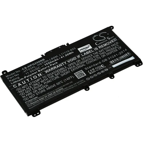 Akku für Laptop HP 17-CA1314NG 11,55V 3600mAh Li-Ion Schwarz - Hochwertiger Laptop Akku für HP 17-CA1314NG, 3600mAh Kapazität für langanhaltende Nutzung. Ideal für den täglichen Einsatz, zuverlässig und kompakt.