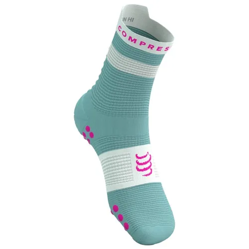 Compressport - Pro Racing Socks V4.0 Run High - Laufsocken T2 - EU 39-41 türkis