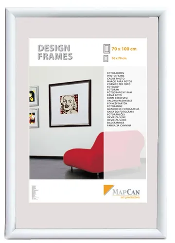 Kunststoff Bilderrahmen Design Frames weiß, 60 x 80 cm - Einzelrahmen aus hochwertigem Kunststoff, ideal für kreative Wandgestaltungen und perfekt für Fotos im Format 60 x 80 cm.
