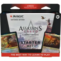 Assassin’s Creed Einsteigerpaket – 2 spielfertige Decks für Magic - 2 spielbereite Decks aus der Edition Universe Beyond: Assassins Creed, perfekt für neue Spieler und Fans von Magic: The Gathering.