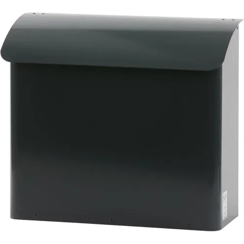 Wand-Briefkasten Safepost 21 anthrazit-grau (RAL 7016) - Wandbriefkästen mit modernem Design und geschütztem Schloss für maximale Sicherheit Ihrer Post.