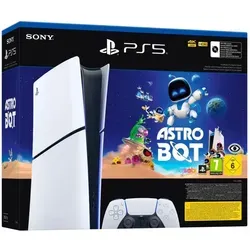 PlayStation 5 Digital Edition Slim Astro Bot Bundle 1 TB - Konsolen - Erlebe Gaming in neuer Dimension mit 1 TB Speicher und dem mitgelieferten Astro Bot Spiel für unvergessliche Abenteuer!