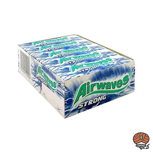 Airwaves Kaugummi Strong - Zuckerfreier Menthol-Snack - Kaugummi & Pfefferminzbonbons, zuckerfreier Genuss mit starkem Mentholgeschmack, ideal für erfrischende Momente unterwegs.