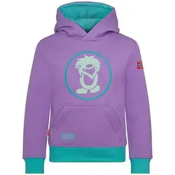Trollkids Hoodie "Troll" in Lila für Kinder, Größe 116 - Bequemer Trollkids Hoodie in Lila für Kinder, Größe 116. Aus hochwertigem Material gefertigt, mit Kängurutasche und Kapuze. Perfekt für den täglichen Einsatz und stylisch durch das Colour-Blocking-Design.