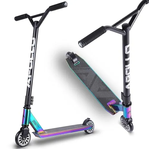 Apollo Stuntscooter Gravity - Hochwertiger Fun-Kickscooter für Kinder und Teenager - Roller / Kickboards mit hoher Belastbarkeit bis 100kg, ideal für Tricks und Stunts im Skatepark oder auf der Straße.