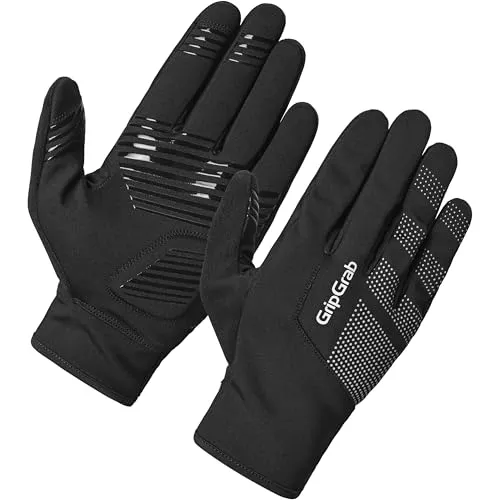 GripGrab Ride 2 Winddichte Radhandschuhe für Herbst und Frühling - Ergonomisch gepolsterte, winddichte Fahrradhandschuhe aus 80 % recyceltem Polyester mit rutschfesten Silikonprints. Ideal für wechselhaftes Wetter und optimalen Grip beim Radfahren.