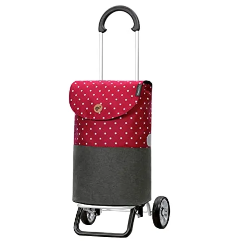 Andersen Einkaufstrolley Scala Shopper Plus rot - Praktischer Einkaufstrolley mit faltbarem Design für einfachen Transport. Ideal für den täglichen Einkauf und vielseitig einsetzbar.
