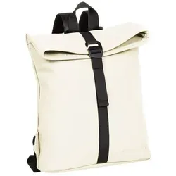 Mart - Los Angeles Rolltop Mini Rucksack weiß - Daypack mit wasserdichtem Design und viel Stauraum, ideal für stylische Ausflüge. Leicht und mit gepolsterten, verstellbaren Schultergurten für höchsten Tragekomfort.