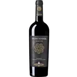 18er Set Torcicoda Primitivo Salento 2022 - Versandkostenfrei! - Rotweine - Genießen Sie den preisgekrönten Torcicoda mit Aromen von Sauerkirschen und zarten Ledernoten, ideal zu Wild und Pasta.