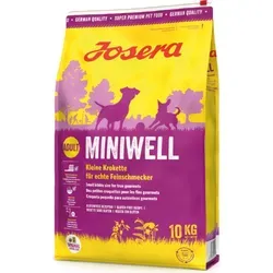 JOSERA Miniwell Hundefutter (10 kg) - Super Premium Trockenfutter für kleine Rassen, extraverträgliche Rezeptur für gesundes Fell und Zahnsteinprophylaxe