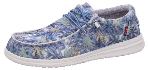 Fusion Herren Slipper Blau Größe 43 - Slipper & Mokassins für Herren, federleicht und atmungsaktiv für ein angenehmes Tragegefühl wie auf weichem Moos – ideal für die Freizeit.