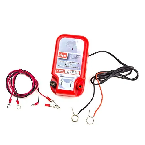 DEMA Weidezaungerät Mammut 12 Volt – Leistungsstarkes Elektrozaungerät für Tierhaltung - Nutztierzäune mit 4800 Volt und bis zu 10 km Reichweite, ideal für mobile Einsätze auf Weiden. Kompakt, robust und wetterfest für zuverlässigen Weideschutz.