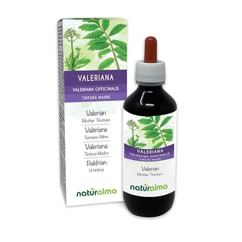 Naturalma Baldrian Wurzeln Urtinktur 200 ml - Pflanzliches Ergänzungsmittel Baldrian, alkoholfreier Flüssig-Extrakt in veganer Qualität, ideal zur Unterstützung der Entspannung und des Wohlbefindens.