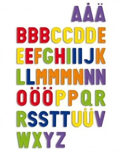Quercetti Magnetic Letters Refill, 48 Magnetbuchstaben Groß, Magnetspiel Zubehör Spielzeug ab 4 Jahre Kinder, Lernspiele, Sensorik Spielzeug, Reisespiele