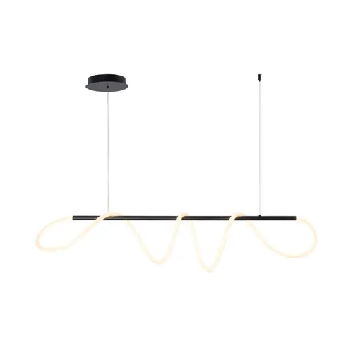 Lampa wisząca BALBO - Elegante LED-Deckenleuchte in Schwarz - Moderne Lampe aus Aluminium und Metall mit 3200 Lumen, dimmbarer Farbtemperatur für individuelle Beleuchtung in jedem Raum.