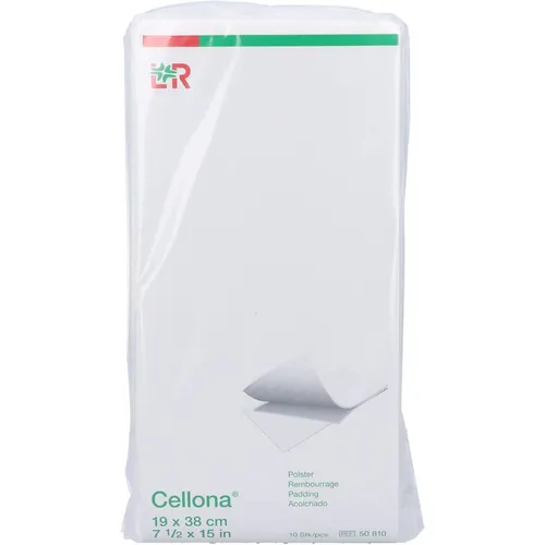 Cellona Polster 19x38 cm Verband - 10 Stück - Arzneimittel für eine sanfte Wundversorgung, besonders hautfreundlich und atmungsaktiv für optimalen Schutz.