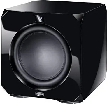 Magnat Omega CS 12 schwarz matt Multiroom-Lautsprecher - Aktiver Subwoofer für beeindruckenden Bass bis 1.100 Watt, ideal für HiFi- und Heimkinosysteme. Kompaktes MDF-Gehäuse in elegantem Schwarz.