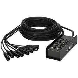 Klang Bühnenmulticore 15 Meter 8/0 - Analog-Multicore - Hochwertiges 15 Meter langes Analog-Multicore für professionellen Einsatz, ideal für Bühnen- und Audioanwendungen. Robuste Bauweise gewährleistet eine stabile Signalübertragung.