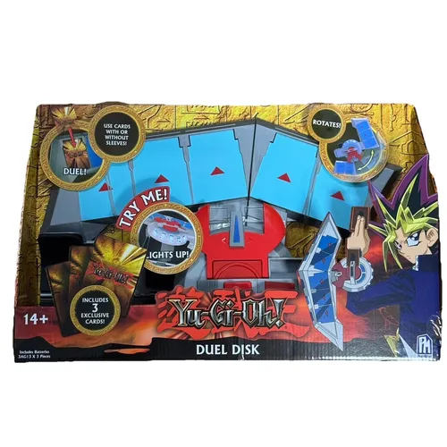 Yu Gi Oh - Duel Disk Launcher - Elektronisches Rollenspiel für Kinder, erlebe spannende Duelle mit Yugi und Atomu, der perfekte Begleiter für aufregende Abenteuer!