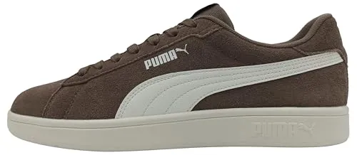 PUMA SMASH 3.0 Sneaker – Klassische Tennissport-Silhouette in Braun (38 EU) - Sportliche Sneaker mit gepuffertem Schuhkragen für optimalen Tragekomfort. Ideal für den Alltag oder sportliche Aktivitäten, in der Farbe Totally Taupe-Warm White.