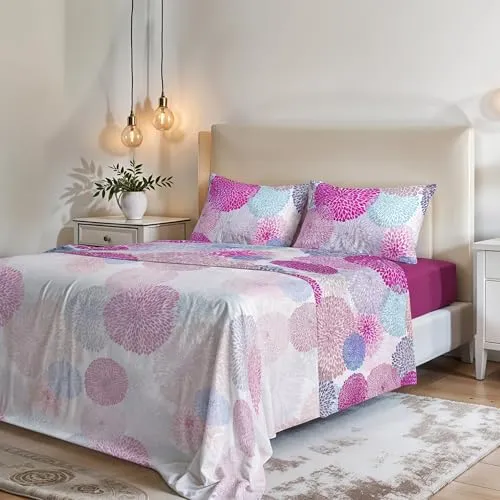 Italian Bed Linen MB Home Italy “Fantasy” Bettwäsche-Set, Doppelbett, Soffioni