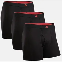 DANISH ENDURANCE 3er Pack Bambus Boxershorts Herren, Atmungsaktive Unterhosen - Herren-Boxershorts aus ultraweicher Bambus-Viskose, atmungsaktiv und antibakteriell für höchsten Tragekomfort. Erhältlich mit oder ohne Eingriff, ideal für jeden Tag.